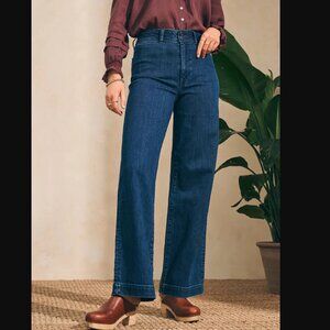 Faherty Wide Leg Jeans